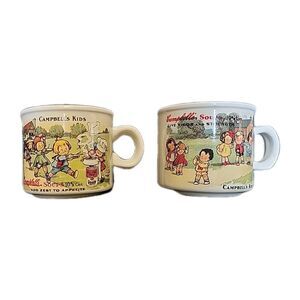 Campbell's Soup Coffee Cup 6 fl oz Campbell's Kids Vigor and Strength Set Of 2